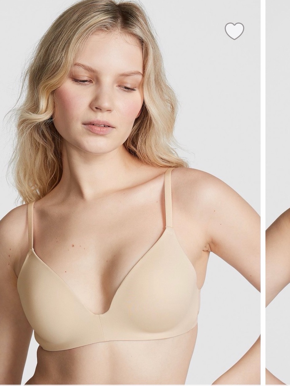 PINK Victoria's Secret Smooth Nude Wireless Bra
